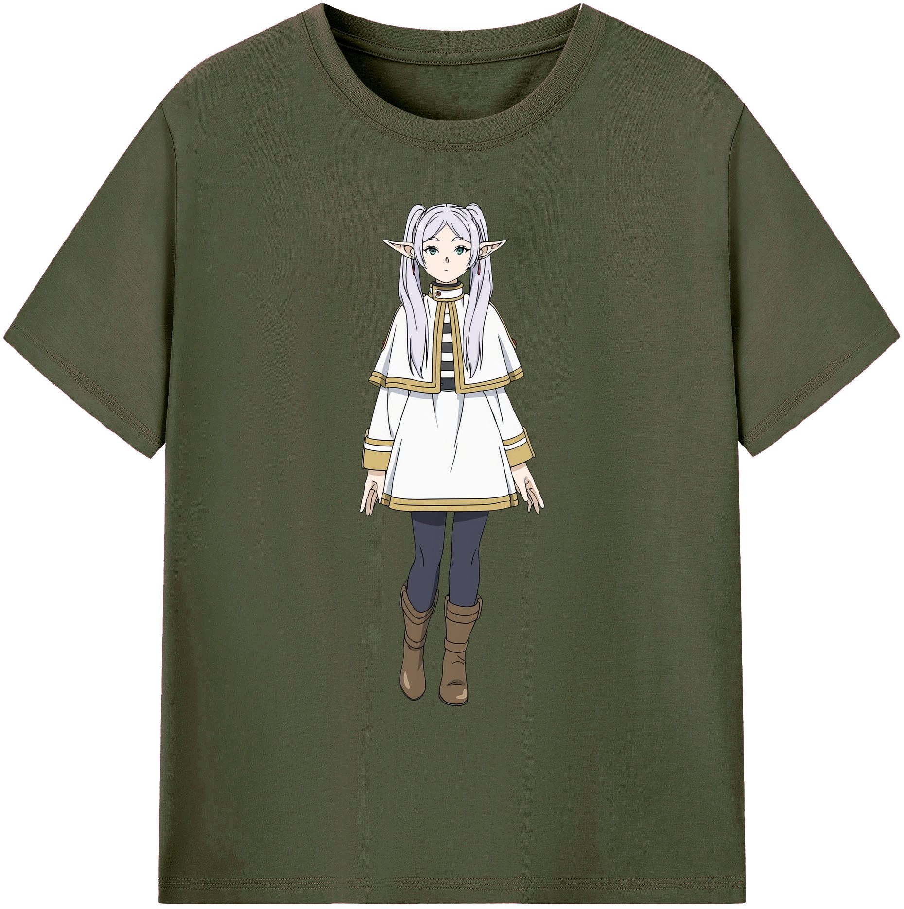 （画像用） 葬送のフリーレン Frieren 綿100％ メンズ半袖Tシャツ｜肌触りやわらか＆通気性